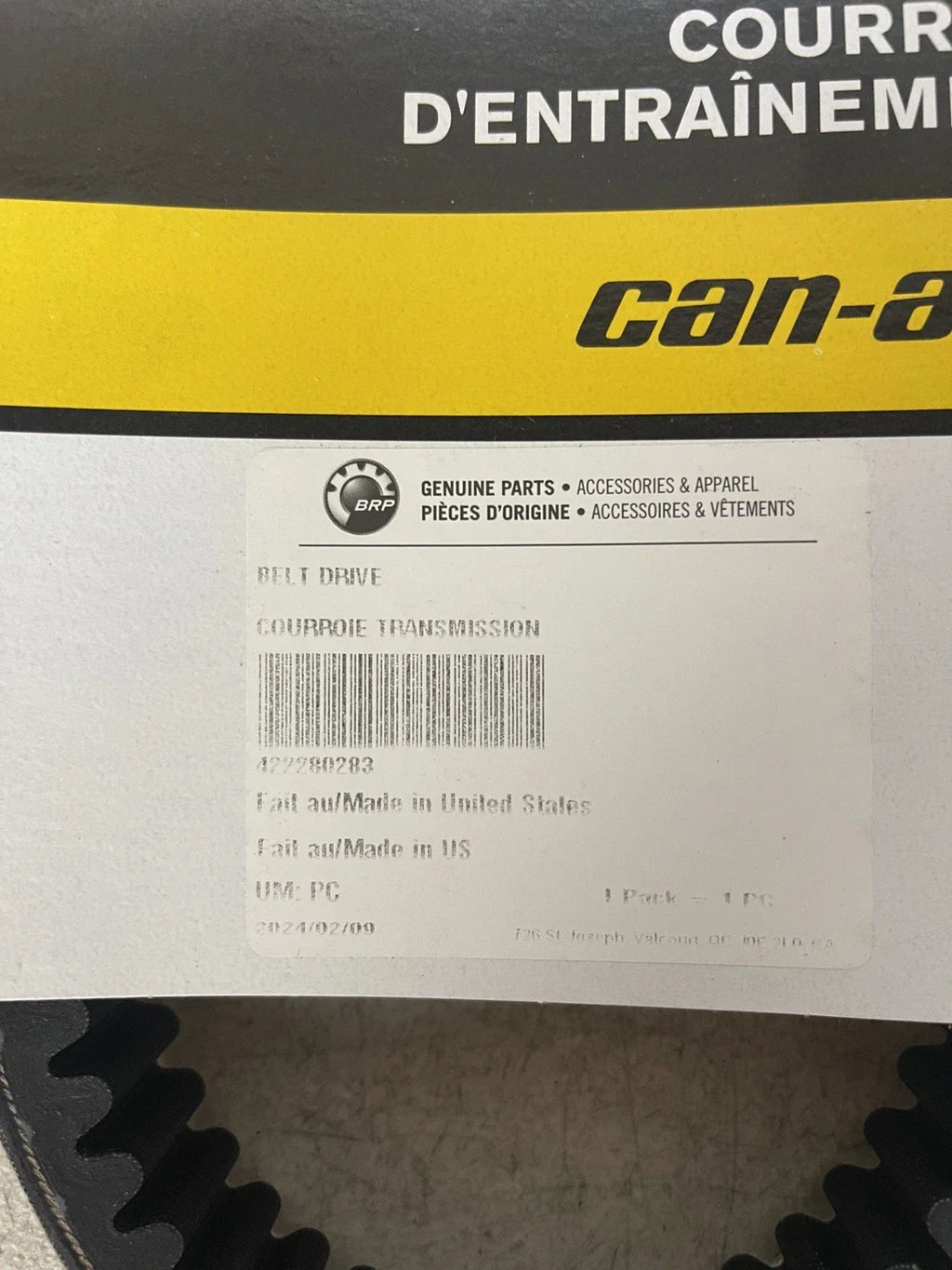 Can-Am BRP 422280283 Clutch Drive Belt – Defender & Outlander Max 400 450 HD5