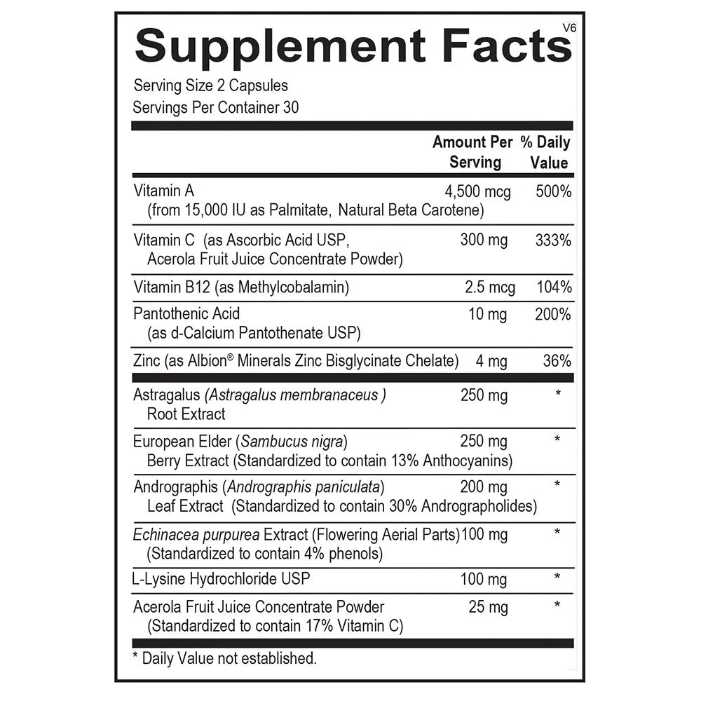 Viracid Immune Support Supplement – 60 Capsules | Boost Immunity