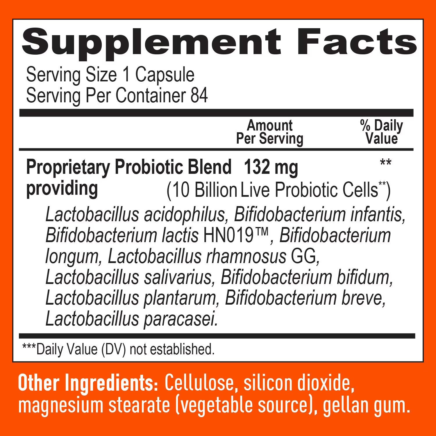 Member's Mark 10-Strain Probiotic Capsules – Digestive & Gut Health Support | 84 Count
