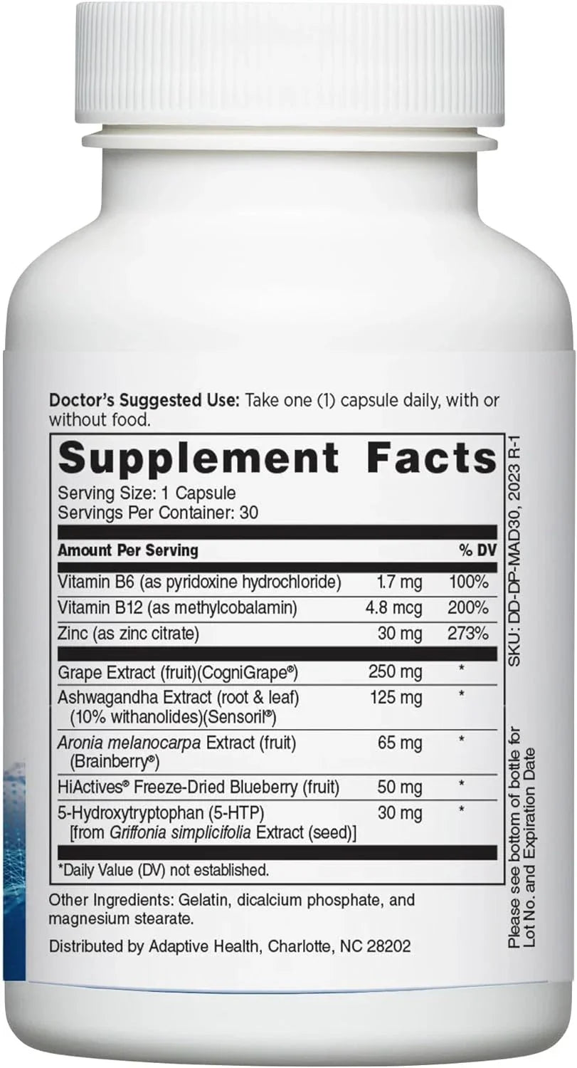 Mindful Advantage Brain Supplement for Memory and Focus - Boost Memory, Mental S
