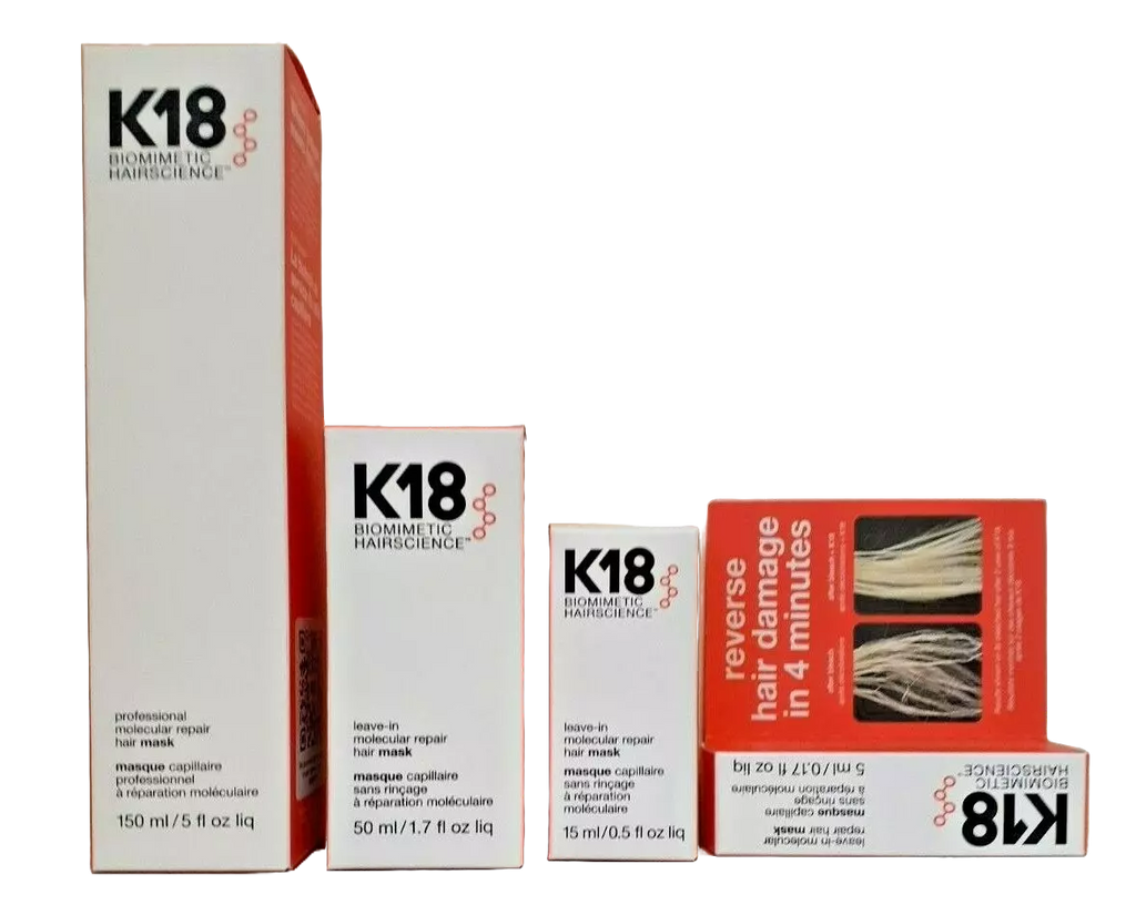 K18 Biomimetic Hairscience Pro Molecular Repair Hair Mask - Various Sizes