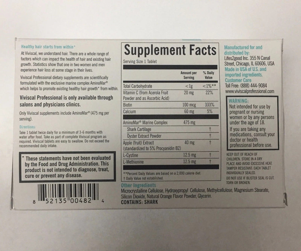 Viviscal Professional Hair Growth Supplement – 180 Tablets